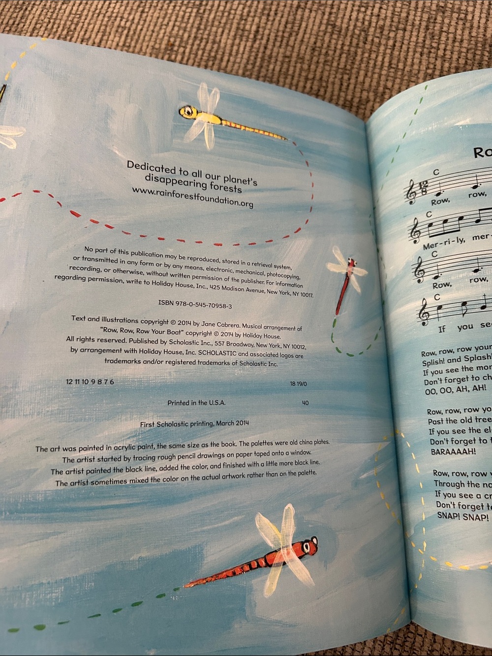 π£ 5/$15 Row, Row, Row Your Boat," written by Jane Cabrera kitten puppy on a boat - Picture 5 of 5